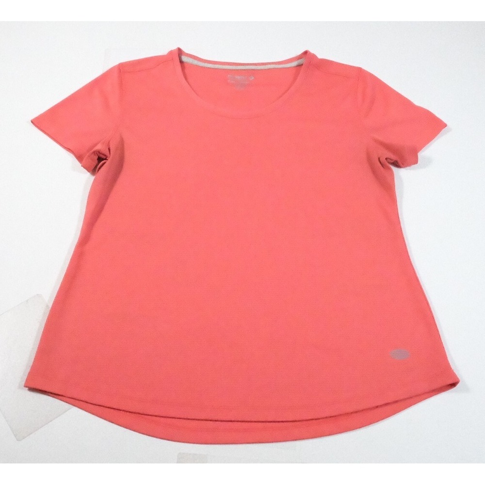 Reel Legends Shirt Womens PM Coral‎ Freeline Short Sleeve Performance Active Top